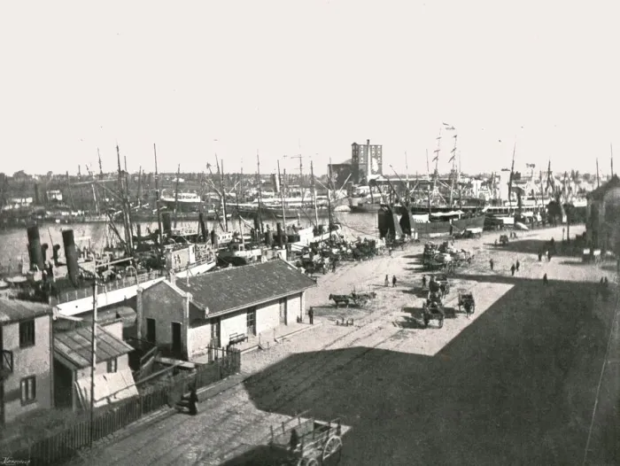 Framed Print : La Boca, Buenos Aires, Argentina, 1895. Creator: Unknown Framed Print : La Boca, Buenos Aires, Argentina, 1895. Creator: Unknown