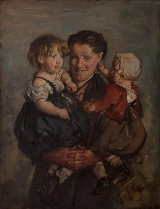 Framed Print : La bonne bête, c.1890. Creator: Marcellin-Gilbert Desboutin