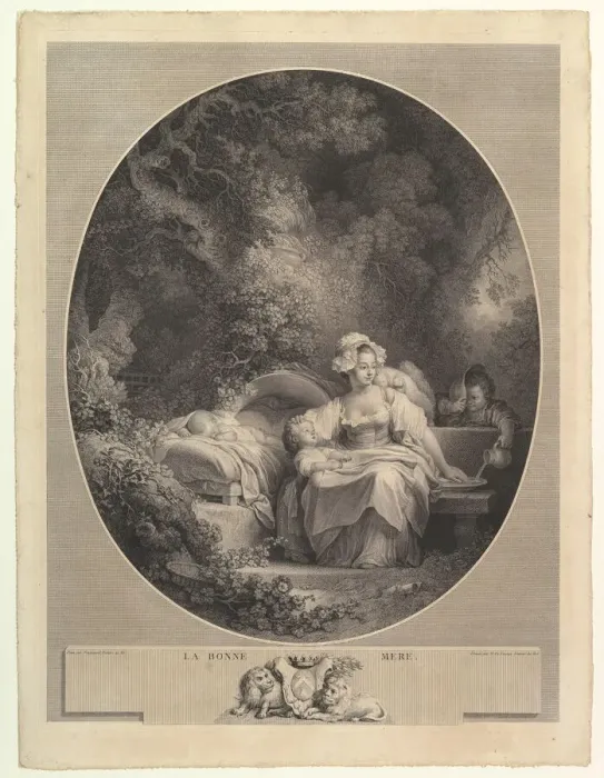 Framed Print : La Bonne Mere. n. d. Creator: Nicolas de Launay Framed Print : La Bonne Mere. n. d. Creator: Nicolas de Launay