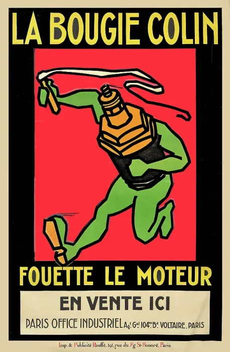 Framed Print : La bougie colin fouette le moteur, c1930. Creator: Rouffé (active 1920s-1930s) Framed Print : La bougie colin fouette le moteur, c1930. Creator: Rouffé (active 1920s-1930s)