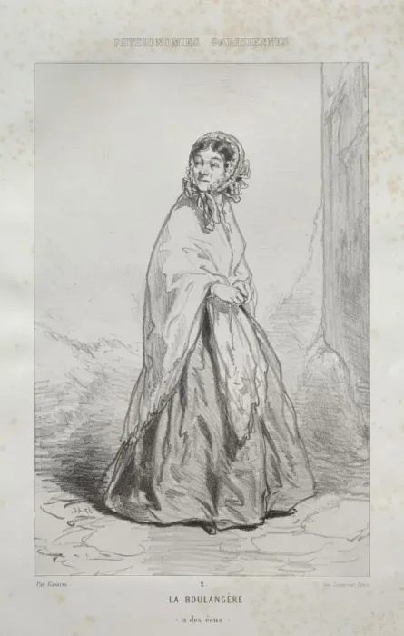 Framed Print : La Boulangere. Creator: Paul Gavarni (French, 1804-1866) Framed Print : La Boulangere. Creator: Paul Gavarni (French, 1804-1866)