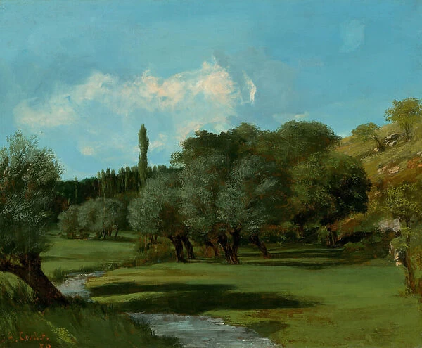 La Bretonnerie in the Department of Indre, 1856. Creator: Gustave Courbet