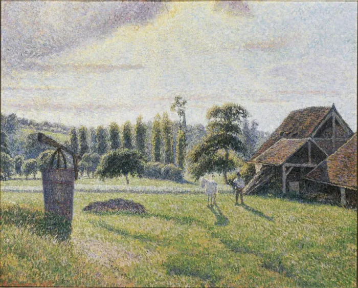 Framed Print : La Briqueterie Delafolie a Eragny, 1886-1887 Framed Print : La Briqueterie Delafolie a Eragny, 1886-1887