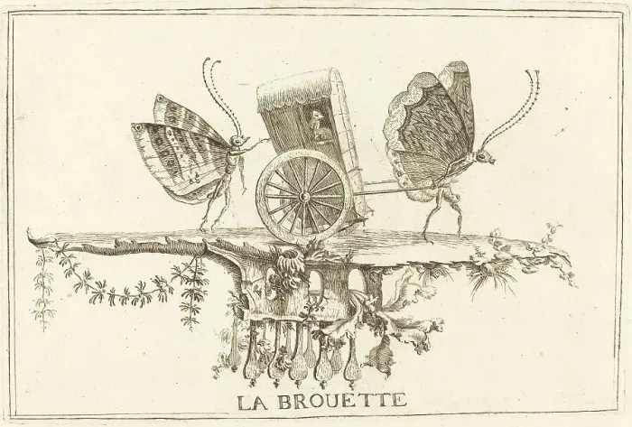 Framed Print : La Brouette, in or after 1756. Creator: Charles-Germain de Saint-Aubin Framed Print : La Brouette, in or after 1756. Creator: Charles-Germain de Saint-Aubin