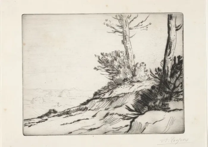 Framed Print : La butte aux broussailles. Creator: Alphonse Legros (French, 1837-1911) Framed Print : La butte aux broussailles. Creator: Alphonse Legros (French, 1837-1911)