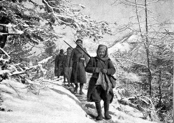 La campagne d'hiver en Orient; Types d'Albanais amis, combattant avec les troupes alliees, 1917. Creator: Unknown