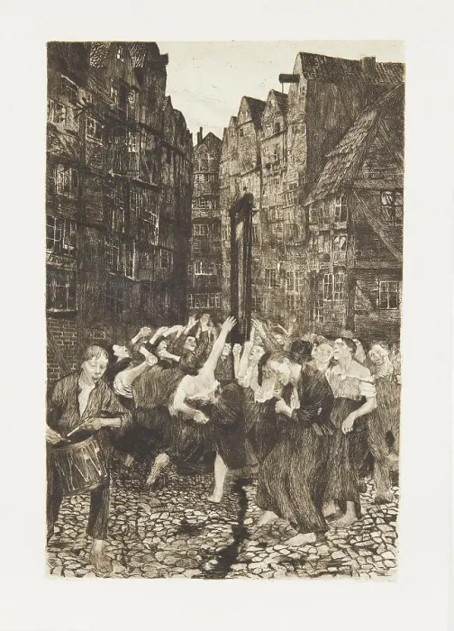 Framed Print : La Carmagnole, 1901. Creator: Kollwitz, Käthe (1867-1945) Framed Print : La Carmagnole, 1901. Creator: Kollwitz, Käthe (1867-1945)