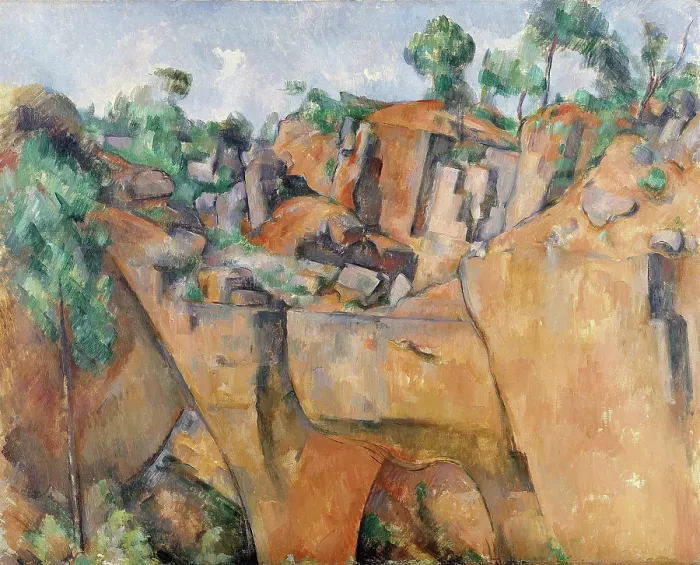 Framed Print : La carriere de Bibemus (The Bibemus Quarry), c1895. Creator: Cezanne, Paul (1839-1906) Framed Print : La carriere de Bibemus (The Bibemus Quarry), c1895. Creator: Cezanne, Paul (1839-1906)