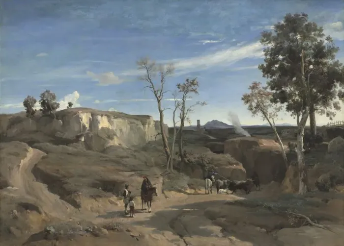 Framed Print : La Cervara, the Roman Campagna, c. 1830-31. Creator: Jean Baptiste Camille Corot (French Framed Print : La Cervara, the Roman Campagna, c. 1830-31. Creator: Jean Baptiste Camille Corot (French