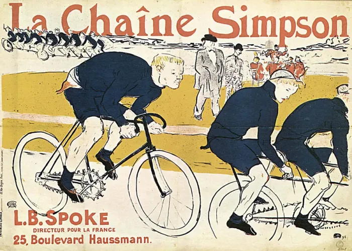 Framed Print : La chaine Simson, (Advertising Poster), 1896. Artist: Henri de Toulouse-Lautrec Framed Print : La chaine Simson, (Advertising Poster), 1896. Artist: Henri de Toulouse-Lautrec