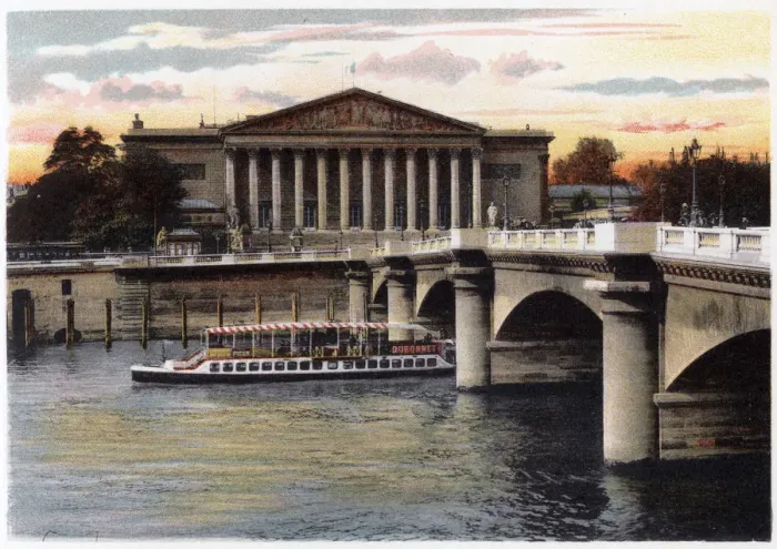 Framed Print : La Chambre des Deputes and the Pont de la Concorde, Paris, c1900 Framed Print : La Chambre des Deputes and the Pont de la Concorde, Paris, c1900
