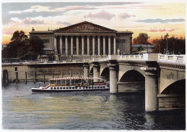 La Chambre des Deputes and the Pont de la Concorde, Paris, c1900