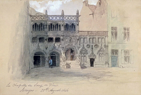 La Chapelle du Sang de Dieu, Bruges, 1846. Artist: Sir John Gilbert