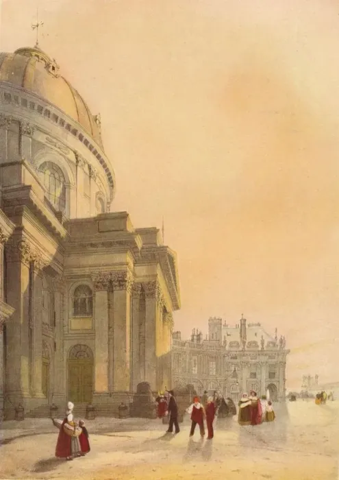 Framed Print : La Chapelle de l Institut, Paris, 1839. Artist: Thomas Shotter Boys Framed Print : La Chapelle de l Institut, Paris, 1839. Artist: Thomas Shotter Boys