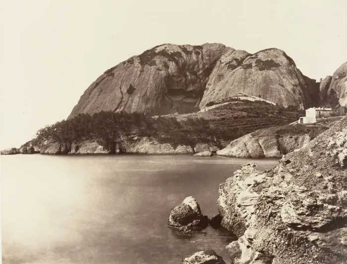 Framed Print : La Ciotat, Bec de l Aigle, ca. 1861. Creator: Edouard Baldus Framed Print : La Ciotat, Bec de l Aigle, ca. 1861. Creator: Edouard Baldus