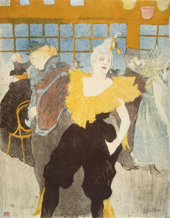 Framed Print : La Clownesse in the Moulin Rouge, 1897. Artist: Henri de Toulouse-Lautrec Framed Print : La Clownesse in the Moulin Rouge, 1897. Artist: Henri de Toulouse-Lautrec
