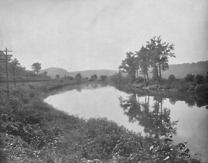 Framed Print : La Colle (looking west), Pennsylvania Railroad, c1897. Creator: Unknown Framed Print : La Colle (looking west), Pennsylvania Railroad, c1897. Creator: Unknown