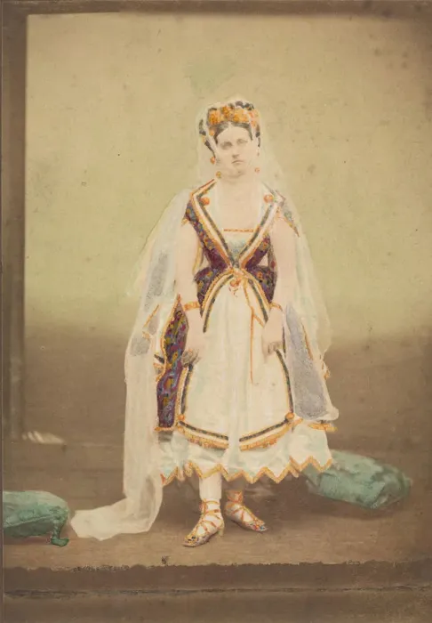 Framed Print : [La Comtesse in robe de piqueor as Judith (?)], 1860s