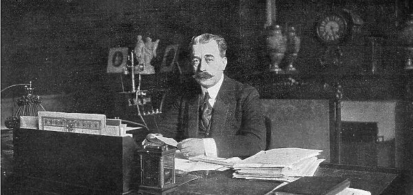 A la conference economique des allies; M. Clementel, ministre du Commerce... 1916. Creator: Jean Clair-Guyot