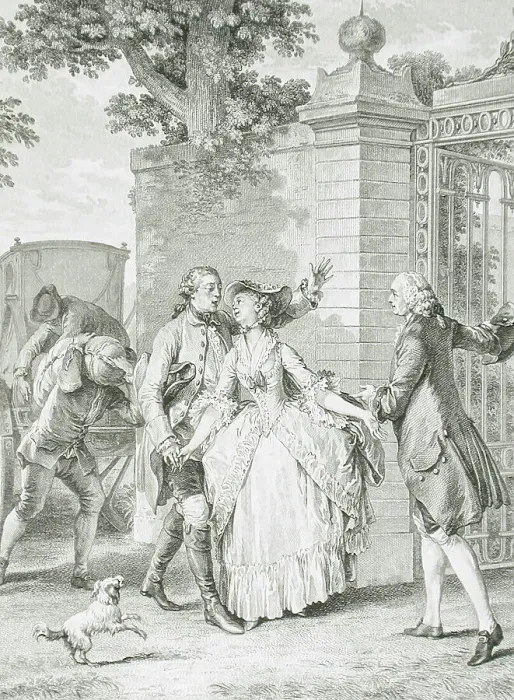 Framed Print : La Confiance des belles âmes, 1777. Creator: Antoine Jean Duclos Framed Print : La Confiance des belles âmes, 1777. Creator: Antoine Jean Duclos