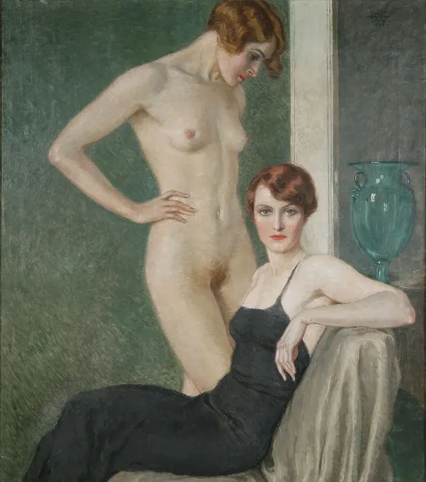 Framed Print : La coppa verde, 1933. Creator: Hermann-Lamb; Oscar (1876-1947) Framed Print : La coppa verde, 1933. Creator: Hermann-Lamb; Oscar (1876-1947)