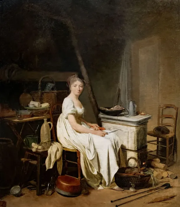 Framed Print : La cuisinière (The Cook). Creator: Boilly; Louis-Léopold (1761-1845) Framed Print : La cuisinière (The Cook). Creator: Boilly; Louis-Léopold (1761-1845)