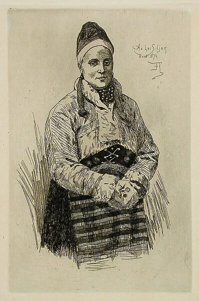 La Dalécarlienne, 1874. Creator: Félicien Rops