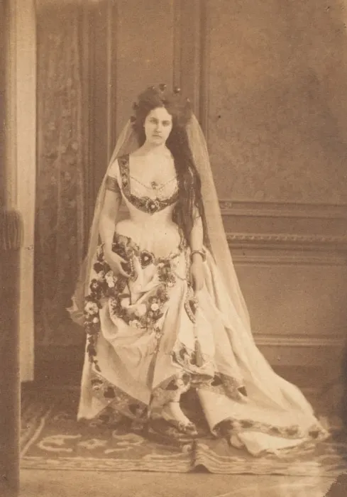 Framed Print : La Dame de Coeurs, 1861-63. Creator: Pierre-Louis Pierson