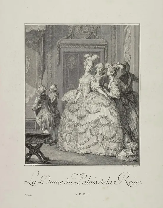 Framed Print : La Dame du Palais de la Reine (The Queen's Lady-in Waiting), 1777. Creator: Jean-Michel Moreau. La Dame du Palais de la Reine (The Queen's Lady-in Waiting), 1777. Creator: Jean-Michel Moreau Framed Print : La Dame du Palais de la Reine (The Queen's Lady-in Waiting), 1777. Creator: Jean-Michel Moreau. La Dame du Palais de la Reine (The Queen's Lady-in Waiting), 1777. Creator: Jean-Michel Moreau