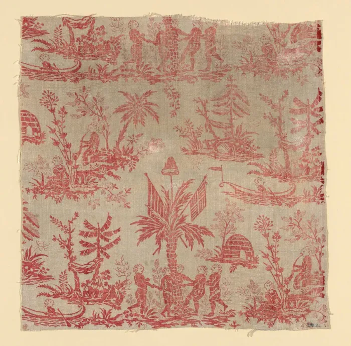 Framed Print : La Danse des Noirs (The Dance of the Blacks) (Furnishing Fabric), France, c. 1760 Framed Print : La Danse des Noirs (The Dance of the Blacks) (Furnishing Fabric), France, c. 1760