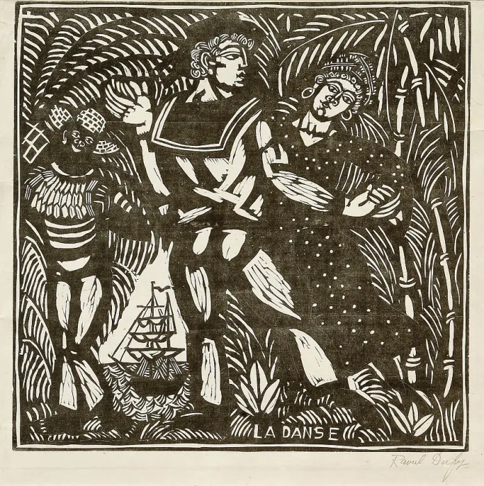 Framed Print : La Danse (The Dance), c1910. Creator: Dufy, Raoul (1877-1953) Framed Print : La Danse (The Dance), c1910. Creator: Dufy, Raoul (1877-1953)