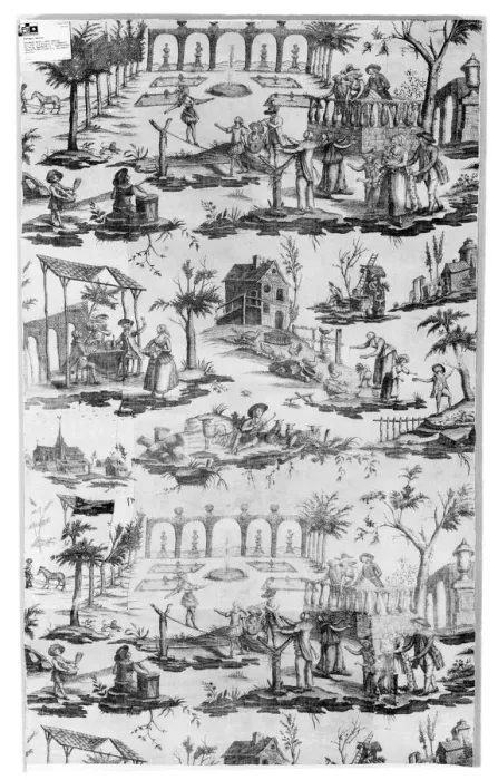 Framed Print : La Danseuse de Corde (The Tight Rope Walker) (Furnishing Fabric), Nantes, 1785 / 90 Framed Print : La Danseuse de Corde (The Tight Rope Walker) (Furnishing Fabric), Nantes, 1785 / 90