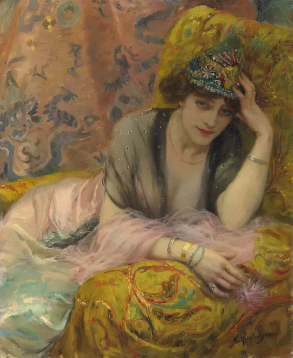 Framed Print : La danseuse. Creator: Rochegrosse, Georges Antoine (1859-1938) Framed Print : La danseuse. Creator: Rochegrosse, Georges Antoine (1859-1938)