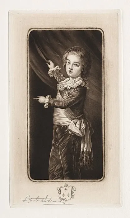 Framed Print : La Dauphin, 19th-20th century. Creator: Samuel Arlent-Edwards (American, 1862-1938) Framed Print : La Dauphin, 19th-20th century. Creator: Samuel Arlent-Edwards (American, 1862-1938)