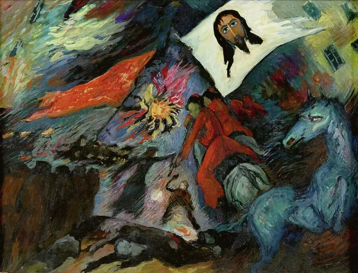 Framed Print : La démence - Revolution. Creator: Werefkin; Marianne; von (1860-1938) Framed Print : La démence - Revolution. Creator: Werefkin; Marianne; von (1860-1938)