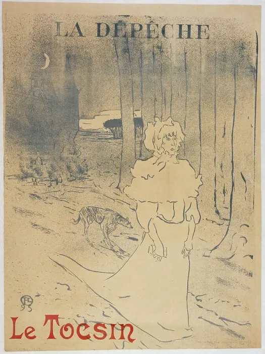 Framed Print : La Dépêche. Le Tocsin, 1895. Creator: Toulouse-Lautrec, Henri, de (1864-1901) Framed Print : La Dépêche. Le Tocsin, 1895. Creator: Toulouse-Lautrec, Henri, de (1864-1901)