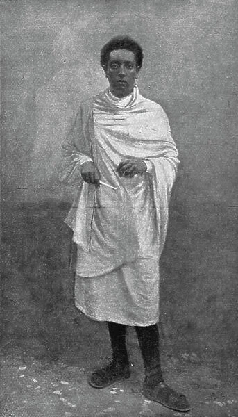 La destitution du negus d'Abyssinie; Lidje Yassou, le negus dechu, 1916. Creator: MH Fay