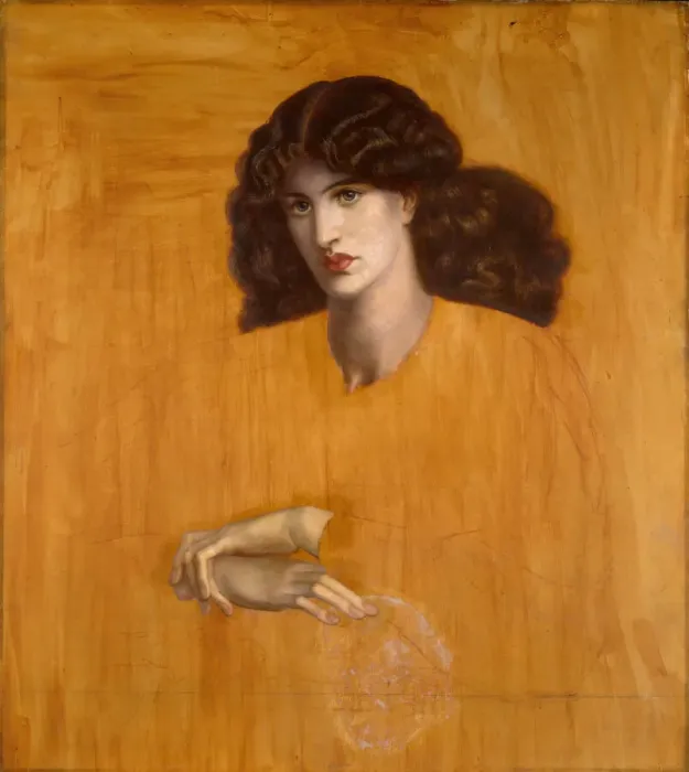 Framed Print : La Donna Della Finestra [The Lady of Pity], 1881. Creator: Dante Gabriel Rossetti