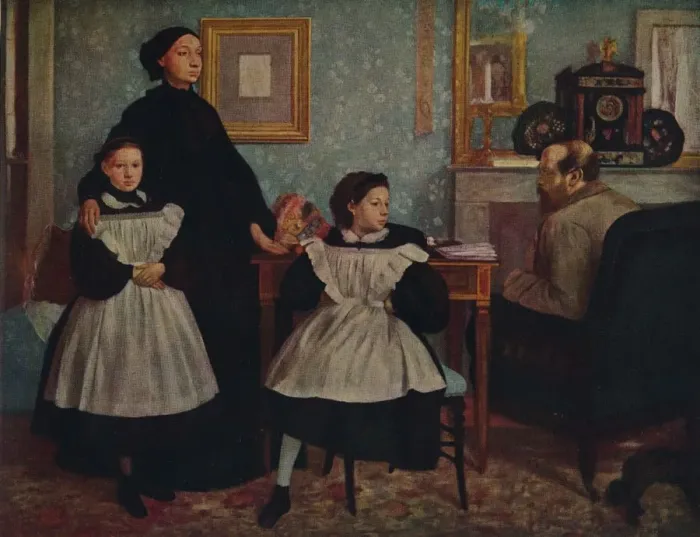 Framed Print : La Famille Bellelli, c1867. Artist: Edgar Degas Framed Print : La Famille Bellelli, c1867. Artist: Edgar Degas