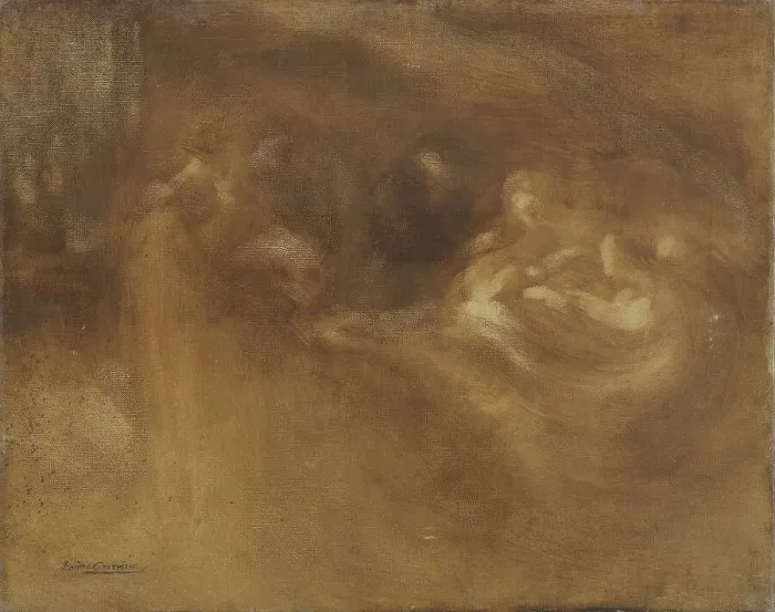 Framed Print : La Famille, d'après Eugène Carrière, 1908. Creator: Daniel Charles Marie Mordant Framed Print : La Famille, d'après Eugène Carrière, 1908. Creator: Daniel Charles Marie Mordant