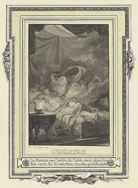 La Famine par l'ordre de Ceres... 1767. Creator: Jean-Michel Moreau