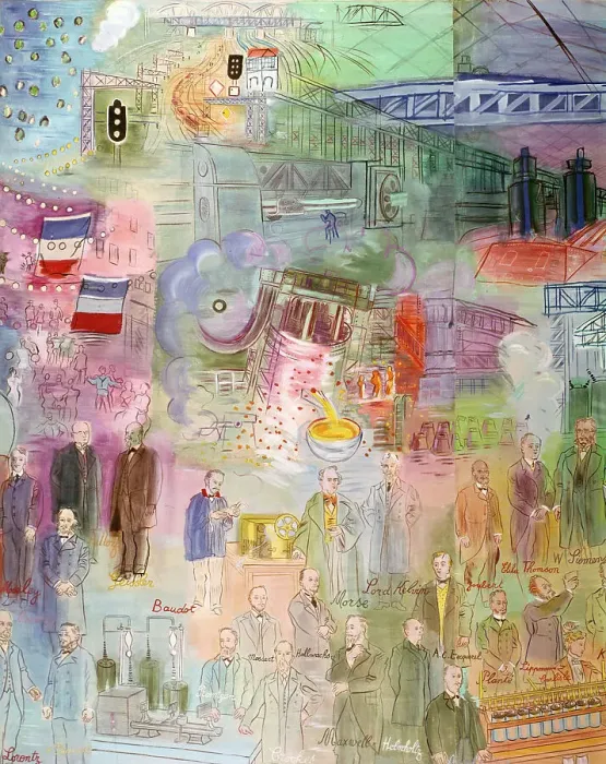 Framed Print : La Fee Electricite (The Spark of Life) (detail), 1937. Artist: Raoul Dufy Framed Print : La Fee Electricite (The Spark of Life) (detail), 1937. Artist: Raoul Dufy