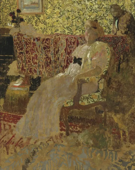 Framed Print : La femme au fauteuil (Misia Natanson), 1896. Creator: Vuillard, Édouard (1868-1940) Framed Print : La femme au fauteuil (Misia Natanson), 1896. Creator: Vuillard, Édouard (1868-1940)