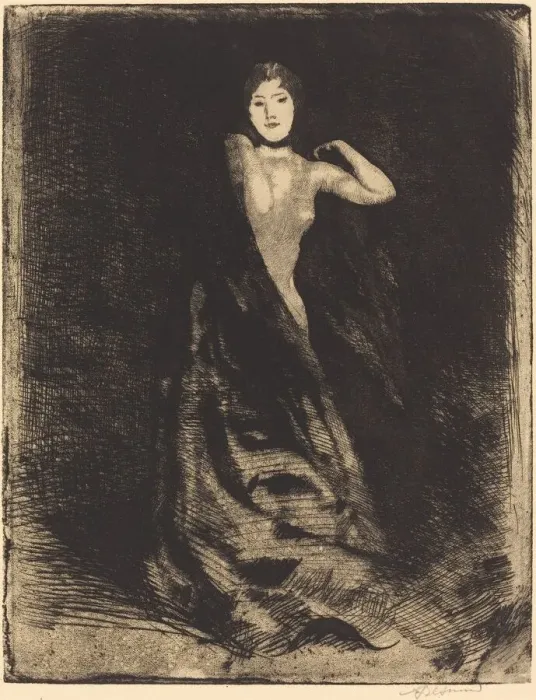 Framed Print : La Femme (frontispiece), c. 1886. Creator: Paul Albert Besnard Framed Print : La Femme (frontispiece), c. 1886. Creator: Paul Albert Besnard