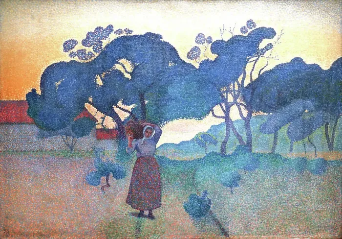 Framed Print : La Ferme (Soir), c.1892-1893. Creator: Cross, Henri Edmond (1856-1910) Framed Print : La Ferme (Soir), c.1892-1893. Creator: Cross, Henri Edmond (1856-1910)