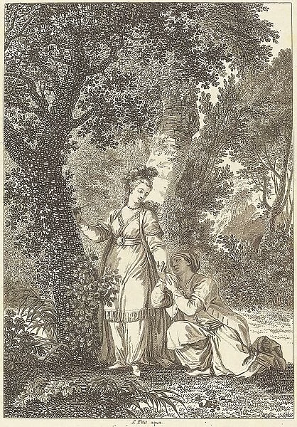 La fiancee du roi de Garbe: L'arbre. Creator: Louis Michel Petit