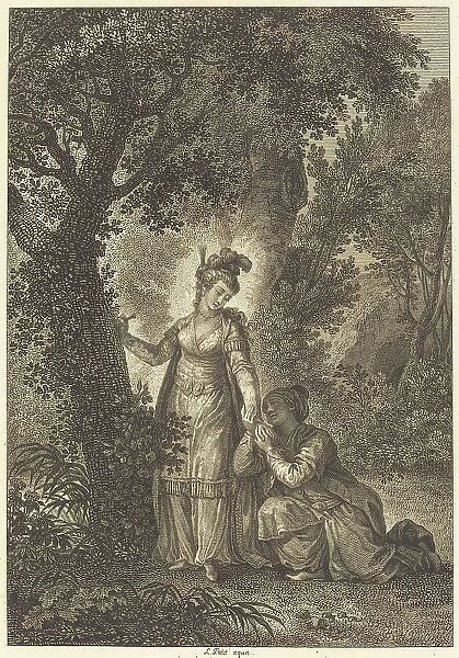 La fiancee du roi de Garbe: L'arbre. Creator: Louis Michel Petit