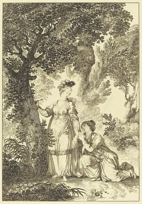 Framed Print : La fiancee du roi de Garbe: L'arbre. Creator: Louis Michel Petit Framed Print : La fiancee du roi de Garbe: L'arbre. Creator: Louis Michel Petit