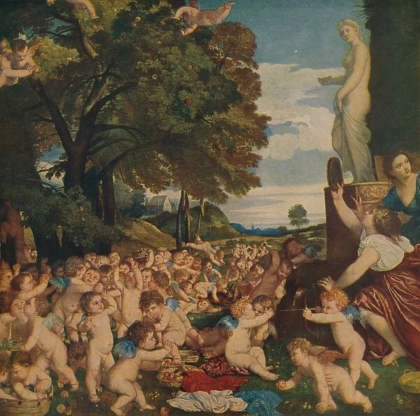 La Fiesta De Venus, (The Worship of Venus), 1518-1519, (c1934). Artist: Titian