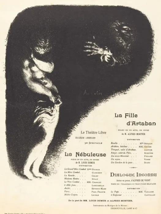 Framed Print : La Fille d Artaban;La Nebuleuse;Dialogue inconnu, 1896. Creator: Louis Anquetin Framed Print : La Fille d Artaban;La Nebuleuse;Dialogue inconnu, 1896. Creator: Louis Anquetin